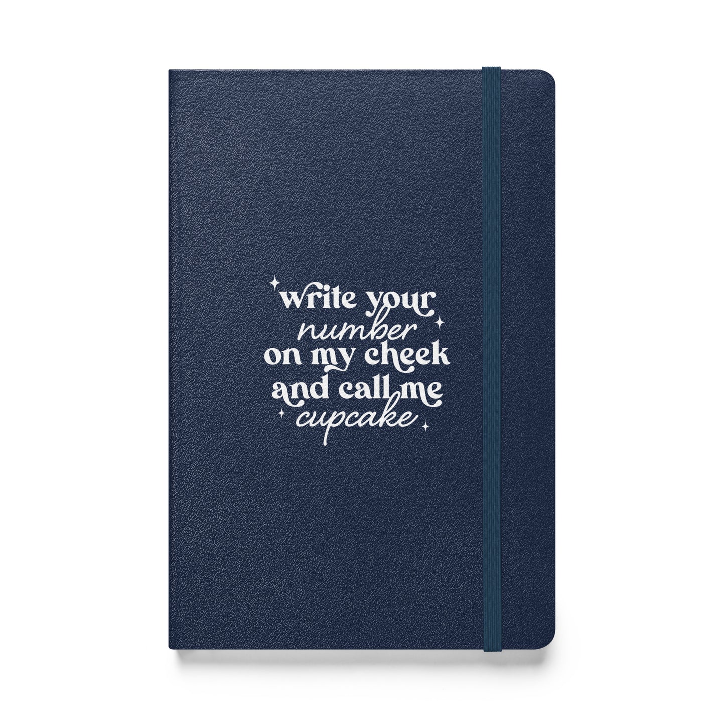 Write Your Number & Call Me Cupcake Hardcover bound notebook