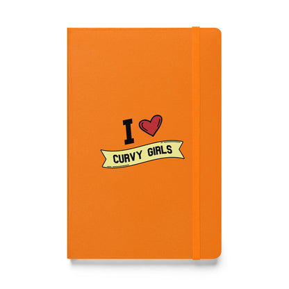 I <3 Curvy Girls Hardcover bound notebook