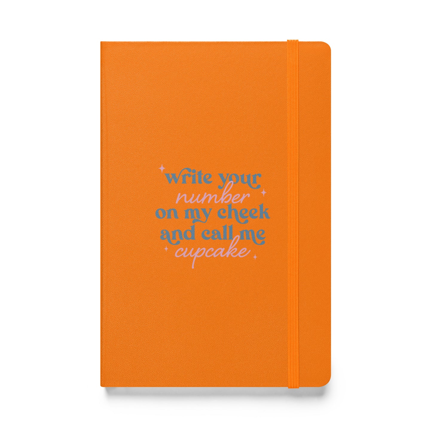 Write Your Number & Call Me Cupcake Hardcover bound notebook