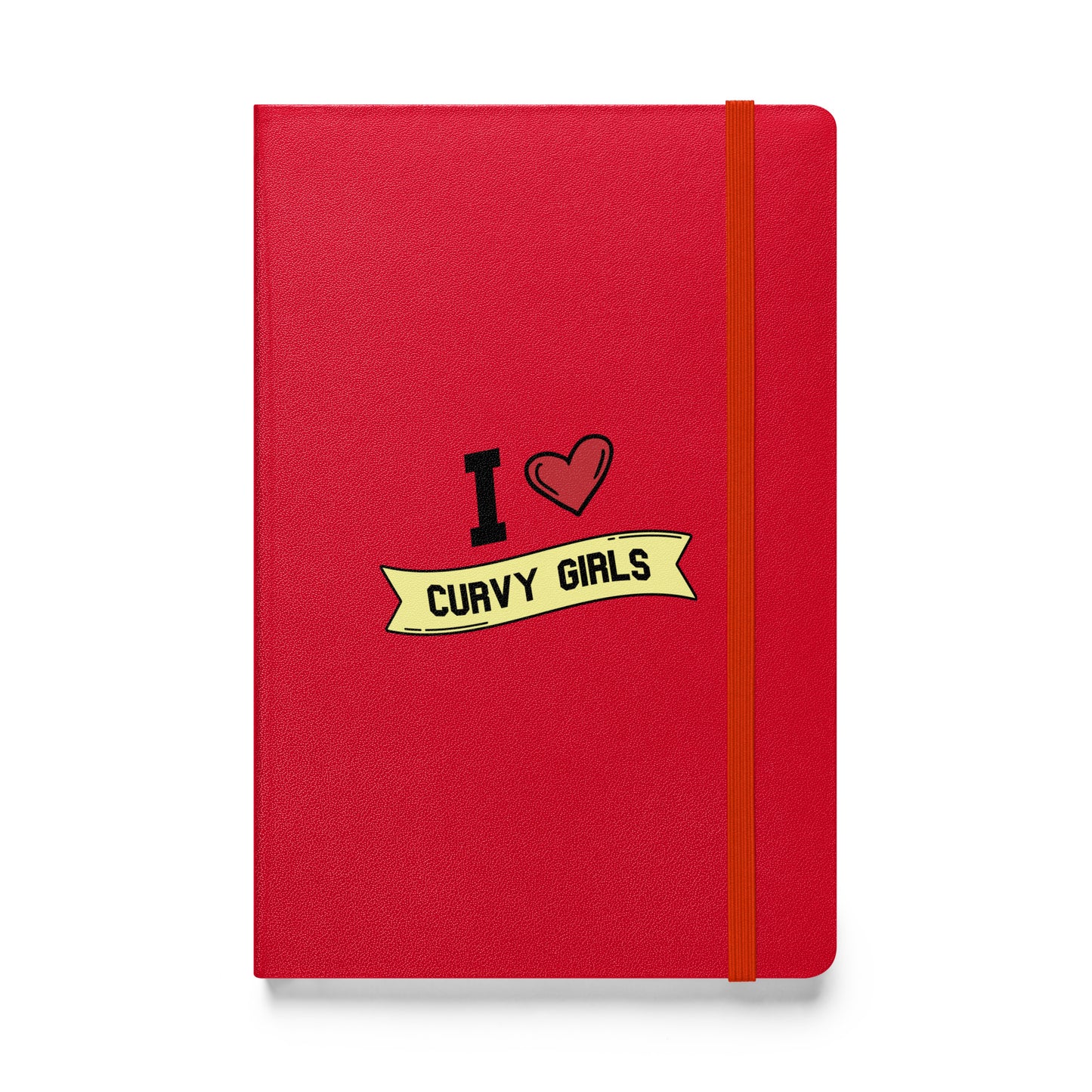 I <3 Curvy Girls Hardcover bound notebook