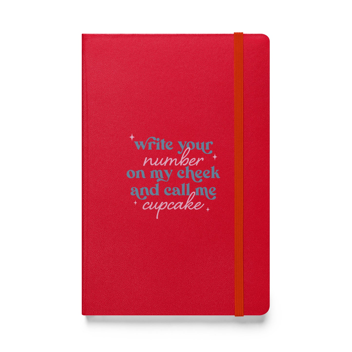 Write Your Number & Call Me Cupcake Hardcover bound notebook