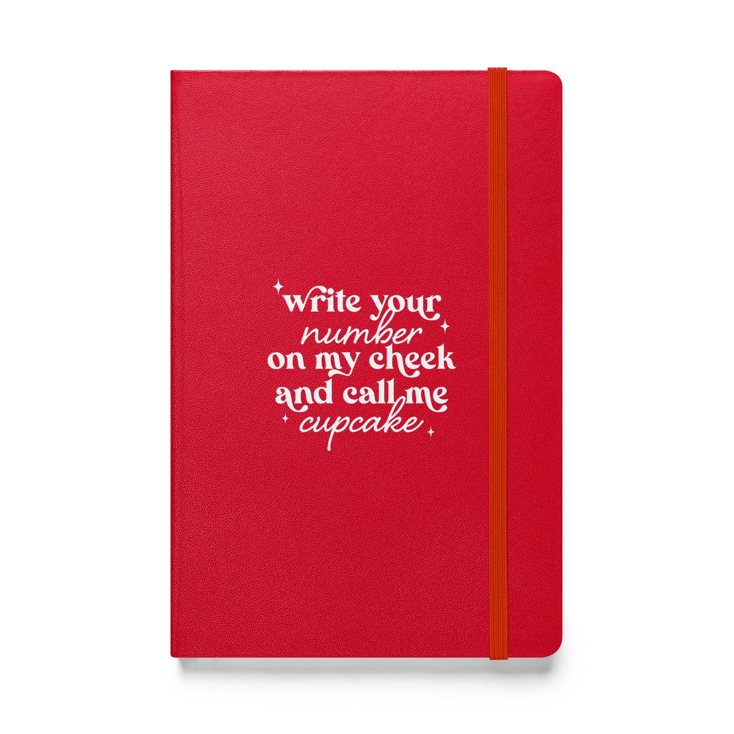 Write Your Number & Call Me Cupcake Hardcover bound notebook