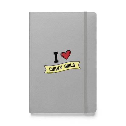 I <3 Curvy Girls Hardcover bound notebook