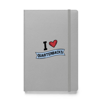 I <3 Quarterbacks Hardcover bound notebook