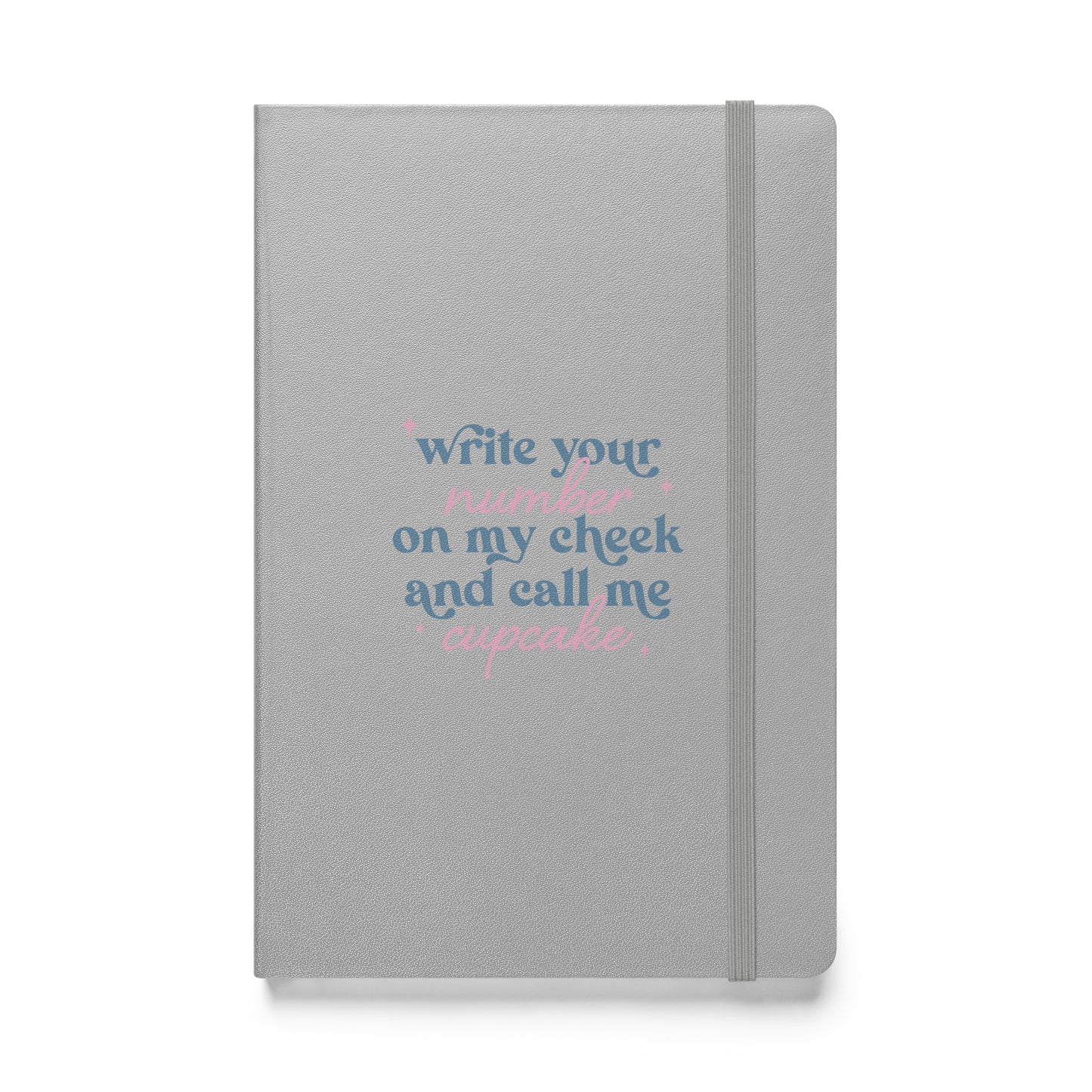 Write Your Number & Call Me Cupcake Hardcover bound notebook