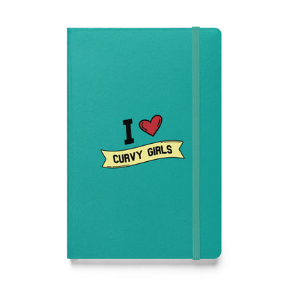 I <3 Curvy Girls Hardcover bound notebook