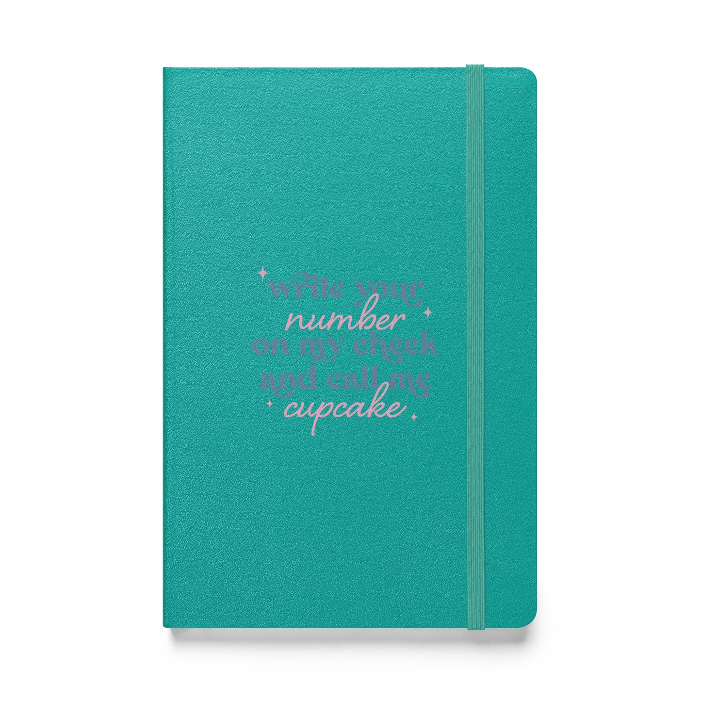 Write Your Number & Call Me Cupcake Hardcover bound notebook