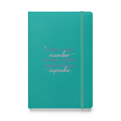 Write Your Number & Call Me Cupcake Hardcover bound notebook