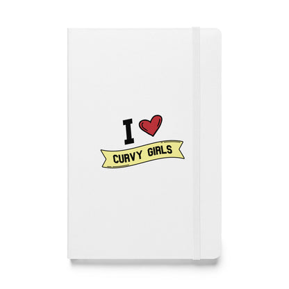 I <3 Curvy Girls Hardcover bound notebook