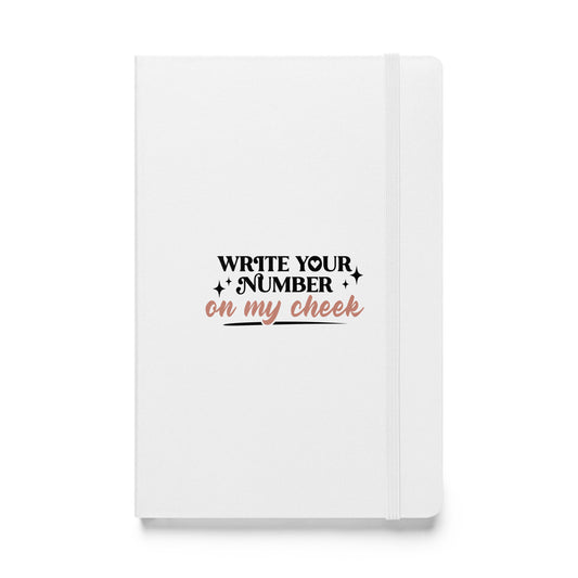 Write Your Number Hardcover bound notebook