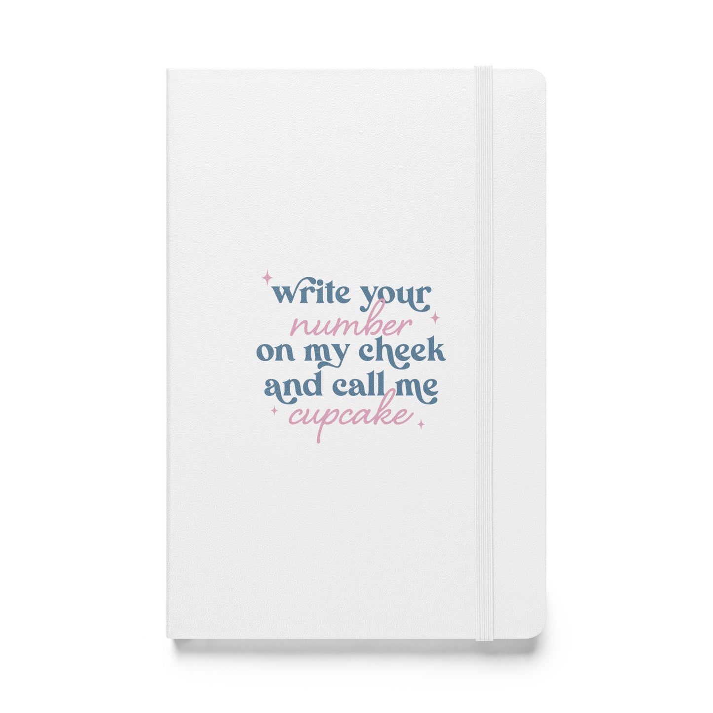 Write Your Number & Call Me Cupcake Hardcover bound notebook