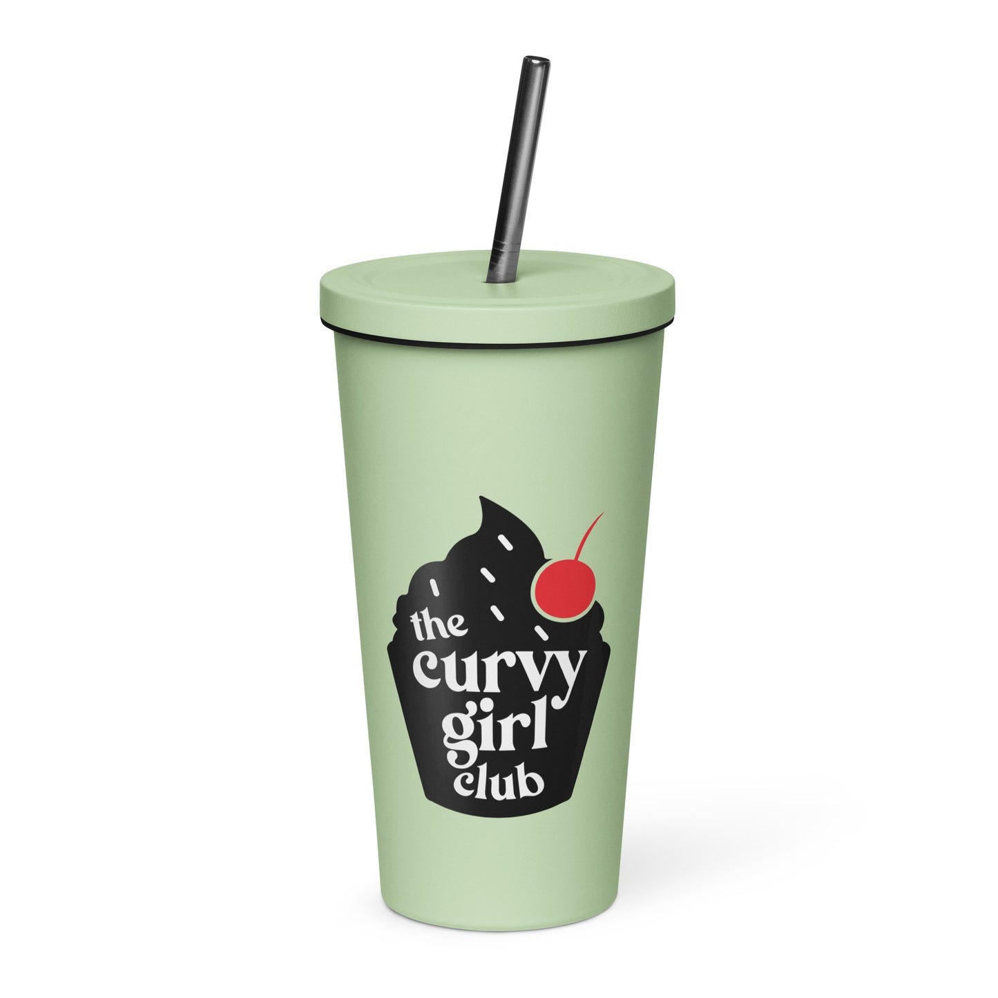 Curvy Girl Club Insulated tumbler with a straw