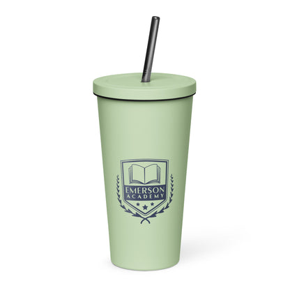 Emerson Academy Insulated tumbler with a straw