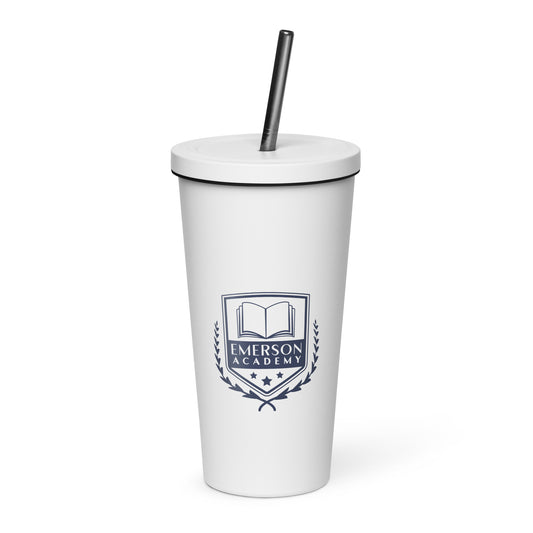 Emerson Academy Insulated tumbler with a straw