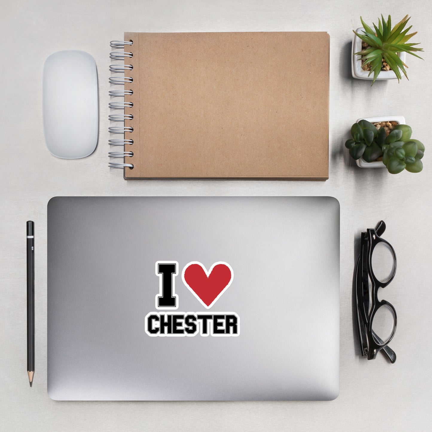 I <3 Chester Bubble-free stickers