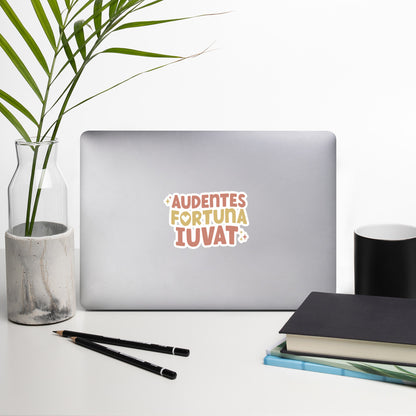 Audentes Fortuna Iuvat Bubble-free stickers