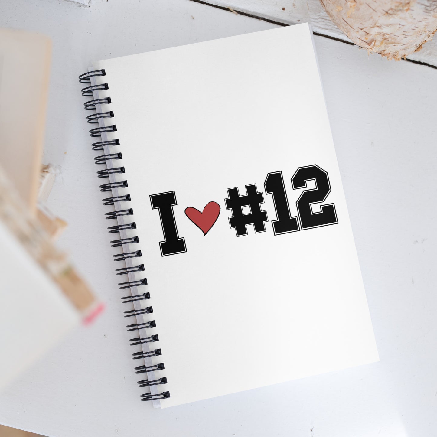 I <3 #12 Spiral notebook