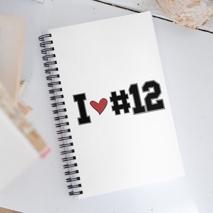 I <3 #12 Spiral notebook