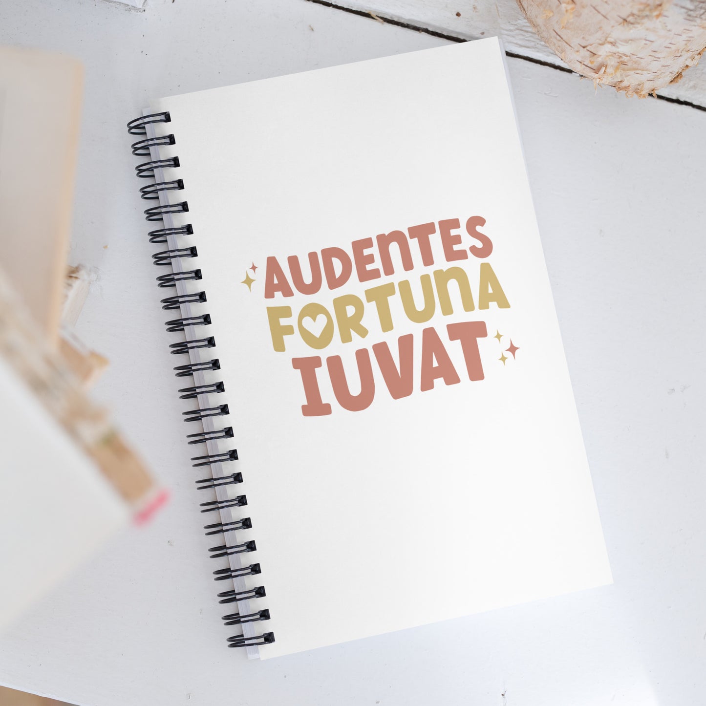 Audentes Fortuna Iuvat Spiral notebook