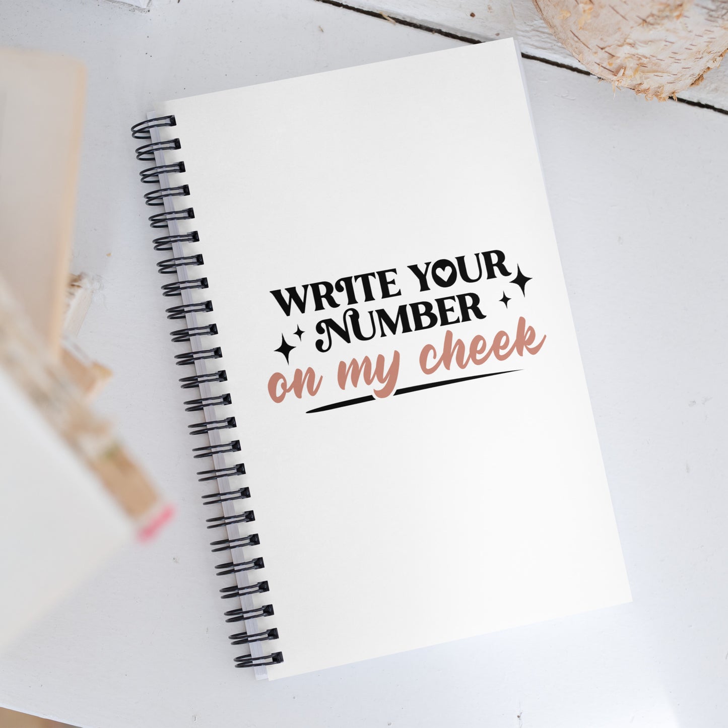 Write Your Number Spiral notebook