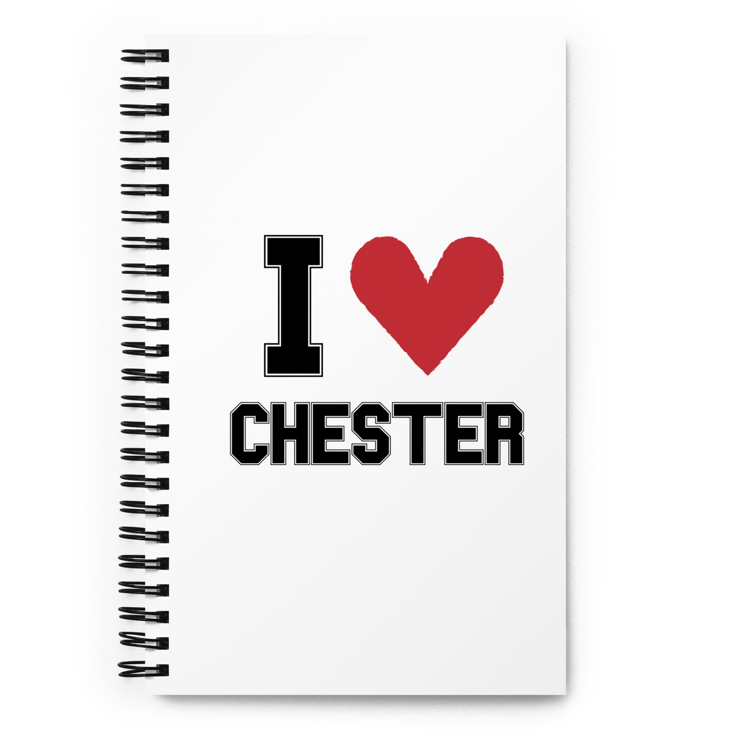 I <3 Chester Spiral notebook