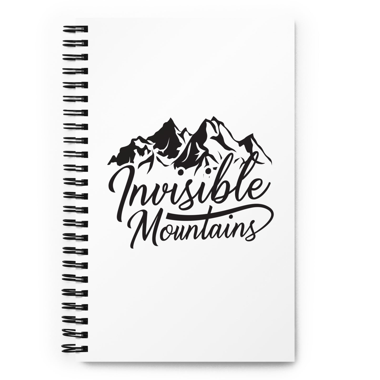 Invisible Mountains Spiral notebook