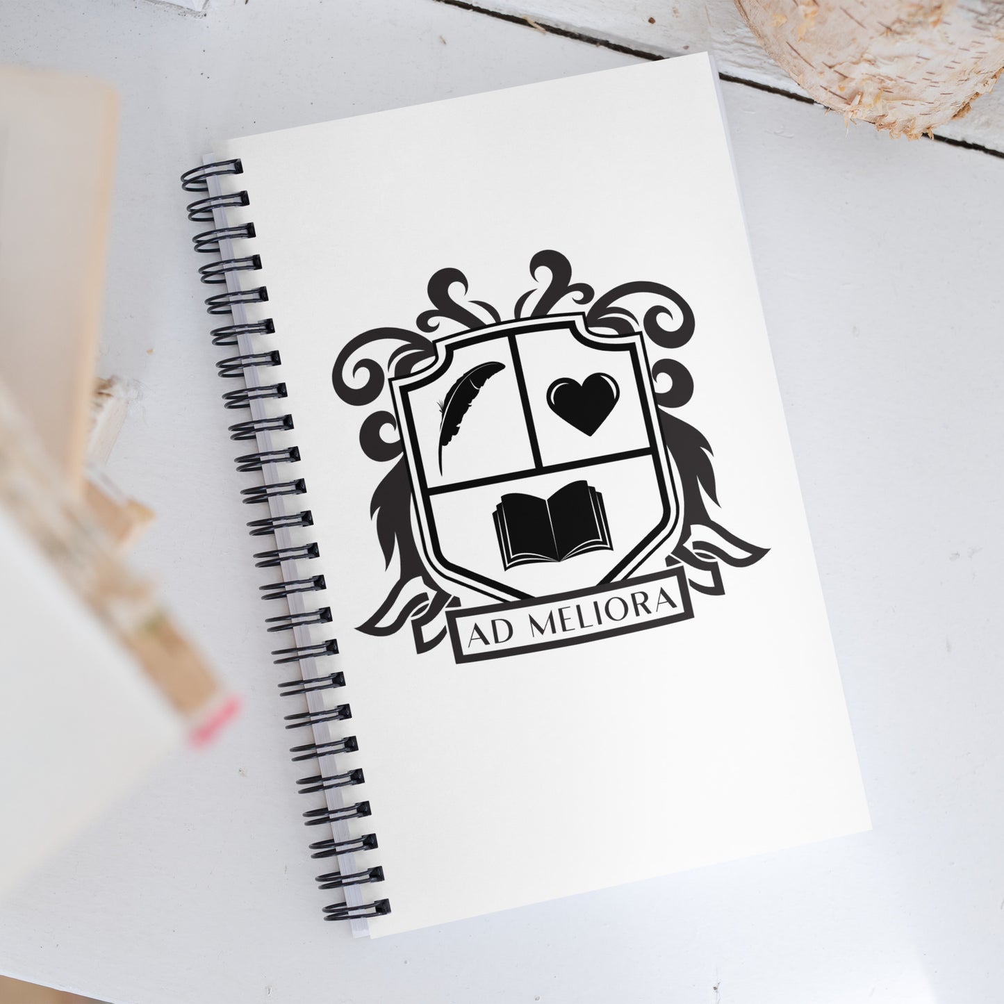 Emerson Academy Coat of Arms Spiral notebook