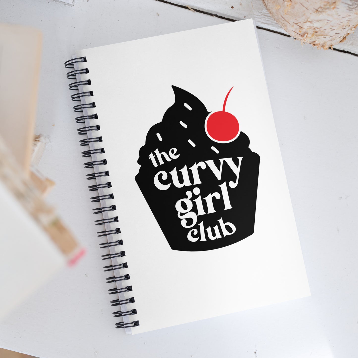 Curvy Girl Club Spiral notebook