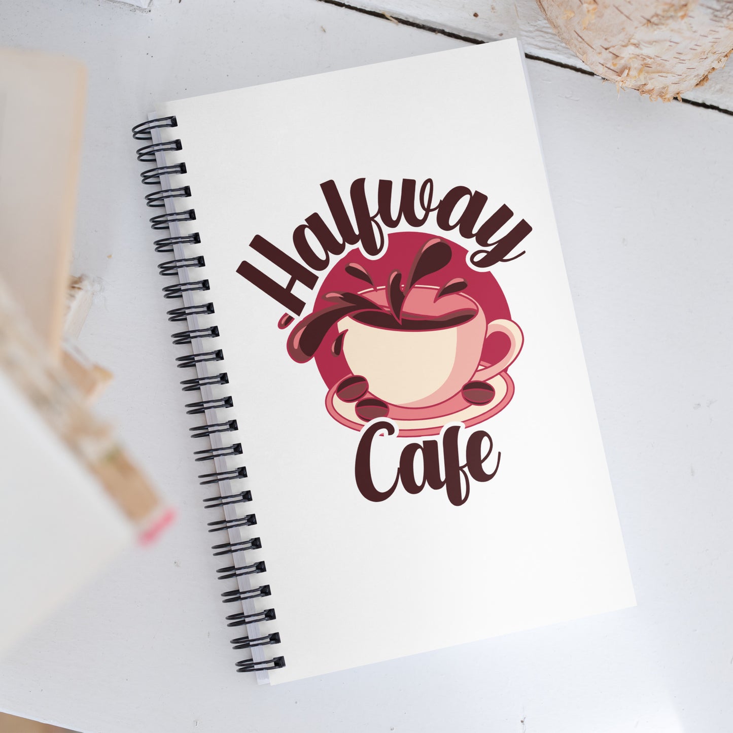 Halfway Cafe Spiral notebook