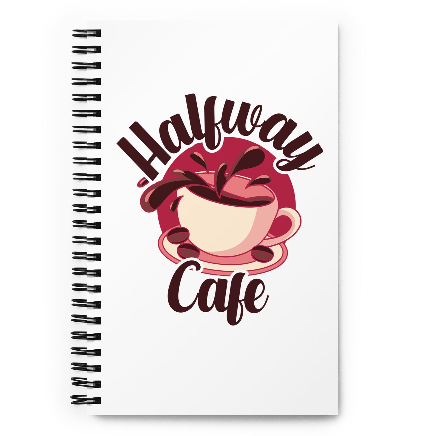 Halfway Cafe Spiral notebook