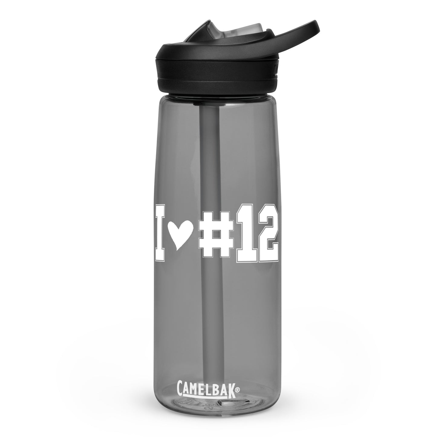 I <3 #12 Sports water bottle