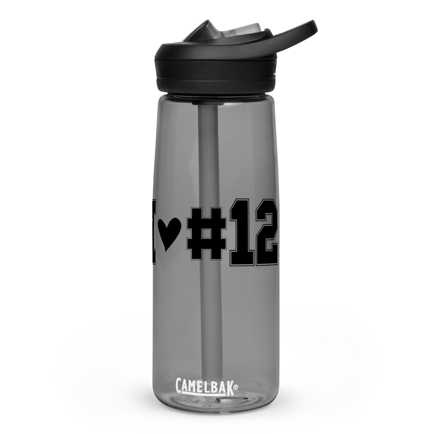 I <3 #12 Sports water bottle