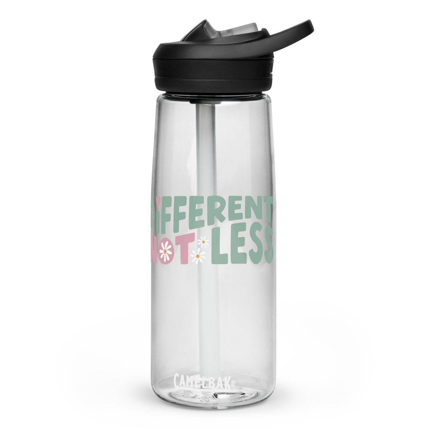 Different Not Less Sports water bottle