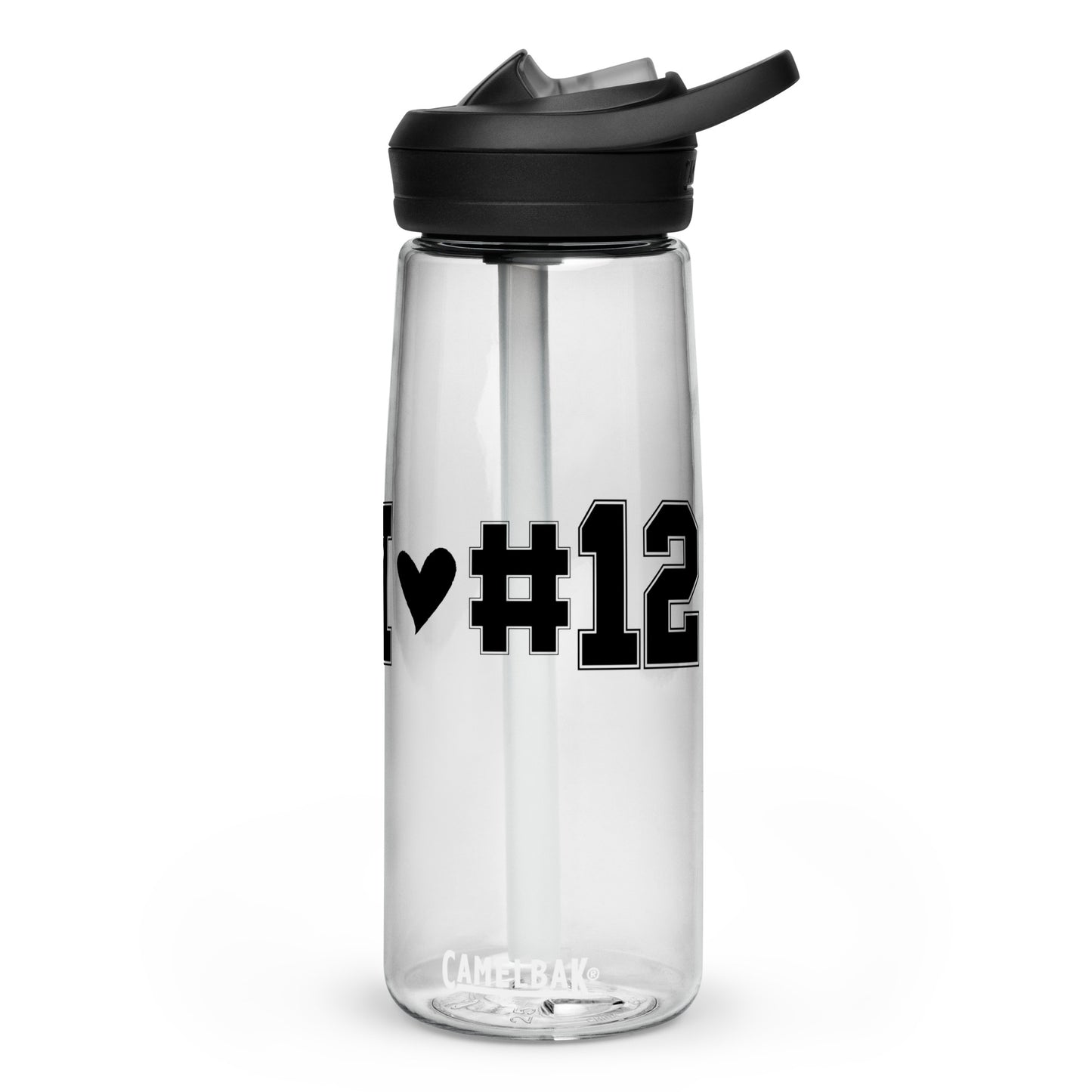 I <3 #12 Sports water bottle