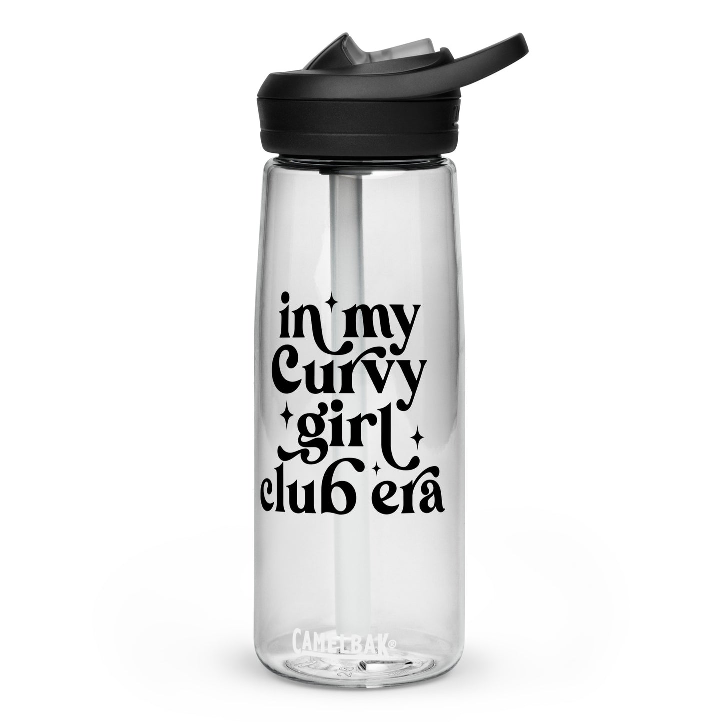 In My Curvy Girl Club Era Sports water bottle