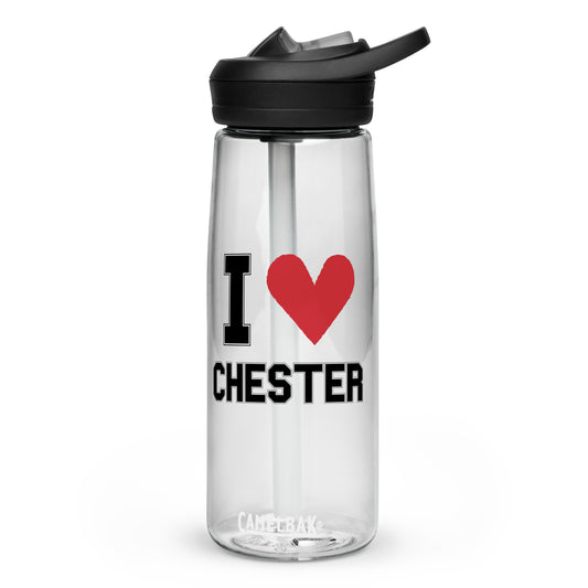 I <3 Chester Sports water bottle