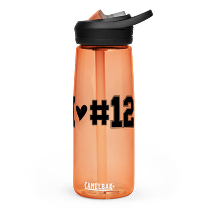 I <3 #12 Sports water bottle