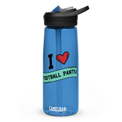 I <3 Football Pants Sports water bottle