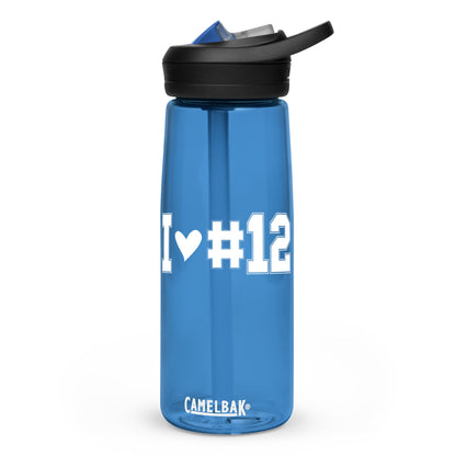 I <3 #12 Sports water bottle