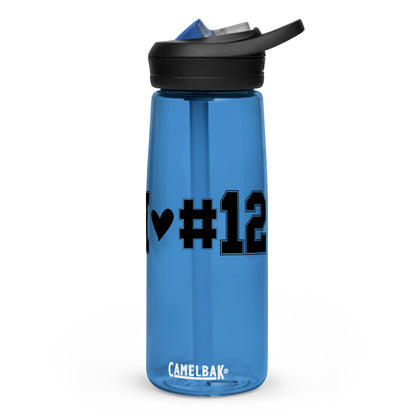 I <3 #12 Sports water bottle