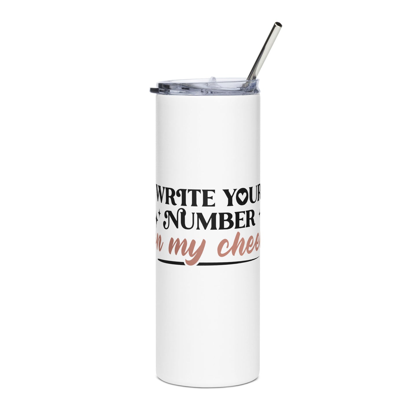 Write Your Number Stainless steel tumbler