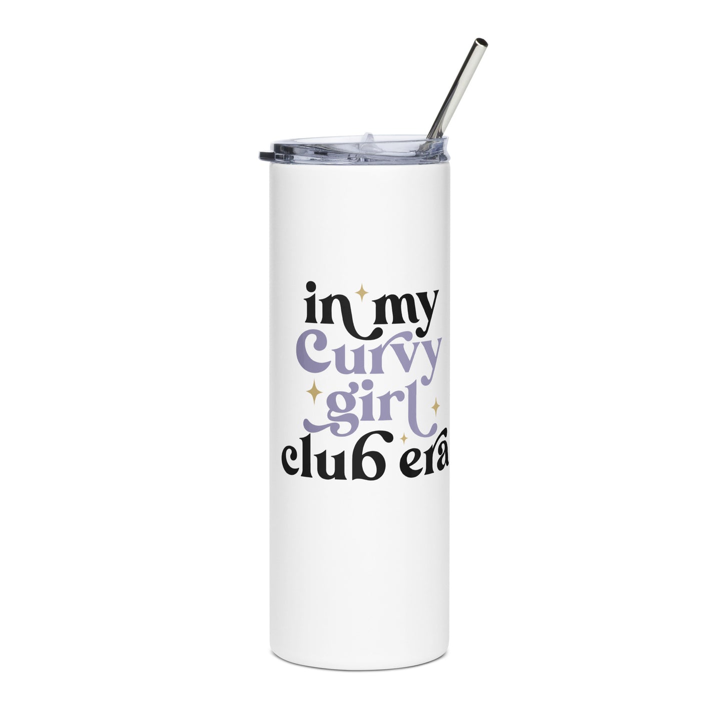 In My Curvy Girl Club Era Stainless steel tumbler