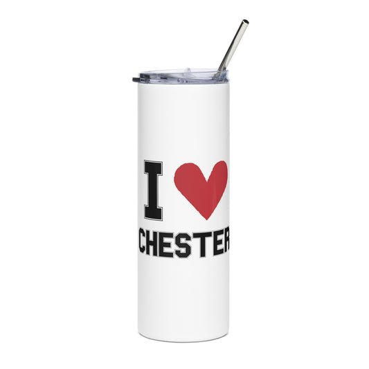 I <3 Chester Stainless steel tumbler