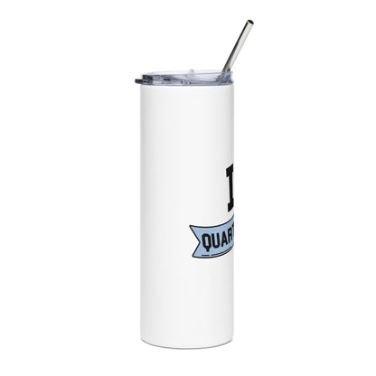 I <3 Quarterbacks Stainless steel tumbler