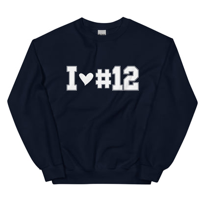 I <3 #12 Unisex Sweatshirt