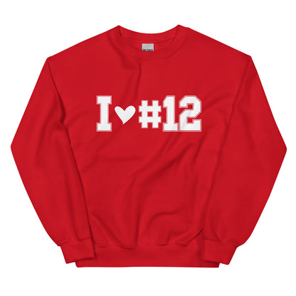 I <3 #12 Unisex Sweatshirt