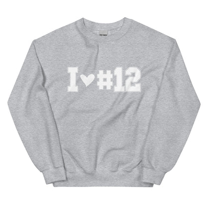 I <3 #12 Unisex Sweatshirt