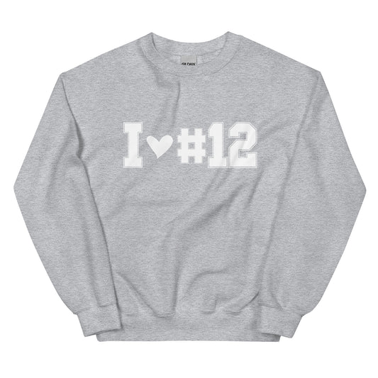 I <3 #12 Unisex Sweatshirt