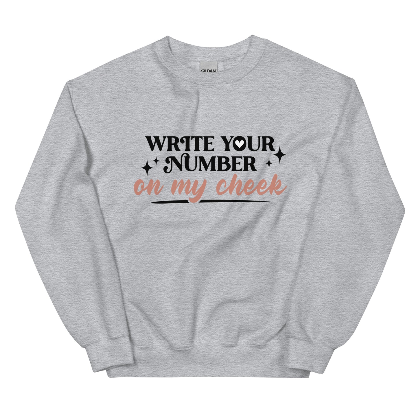 Write Your Number Unisex Sweatshirt