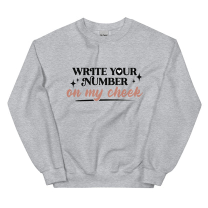 Write Your Number Unisex Sweatshirt